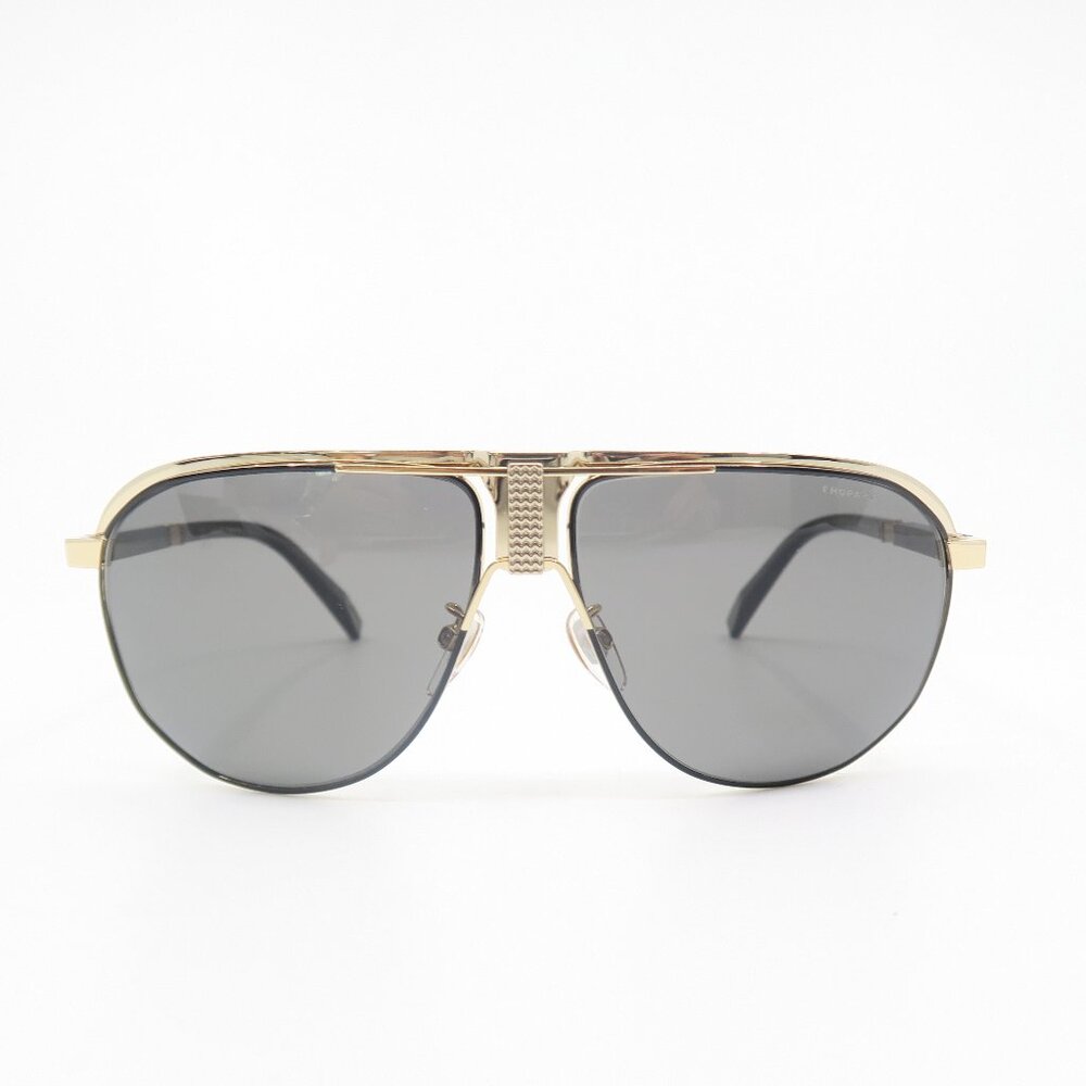 Chopard SCHF82 301P Gold Titanium, Rimless, New Aviator Men's Sunglasses.